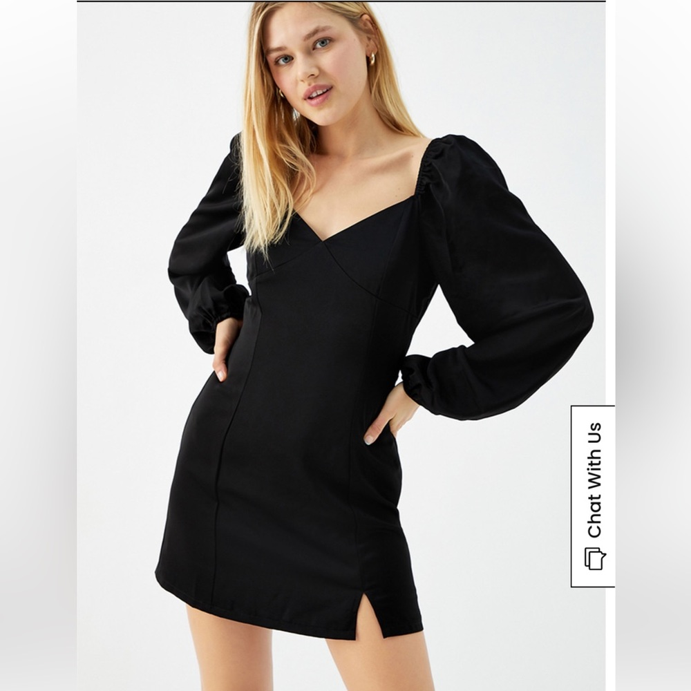 Black silk dress NWT